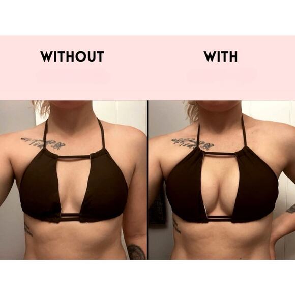 New Size A Cup Double Sided Adhesive Push Up Padded Backless Bra Sticky‎ Inserts - Picture 1 of 3